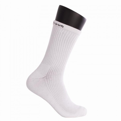 Meias Brancas Altas Black Crown 3 Pares Meias Brancas Altas Black Crown 3 Pares