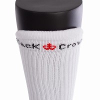 Meias Brancas Altas Premium Black Crown 1 Par  Oferta + Barato