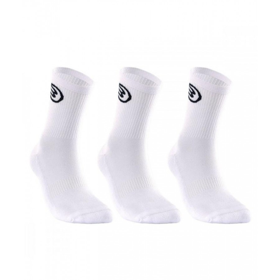 Calcetines Bullpadel BP252 3 Pares Blanco  Oferta + Barato