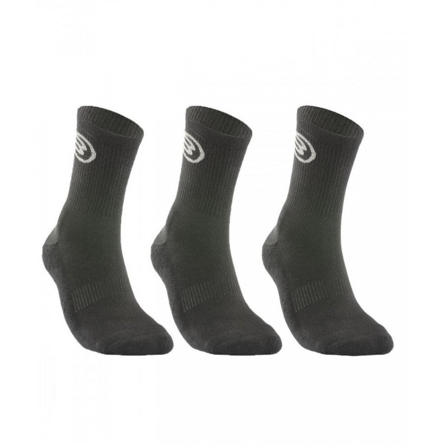 Calcetines Bullpadel BP252 3 Pares Negro  Oferta + Barato