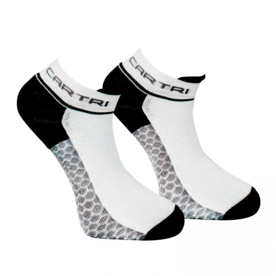 Calcetines Cartri Adler Crew Blanco Negro 1 Par  Offer + Cheap