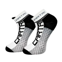 Calcetines Cartri Adler Crew Blanco Negro 1 Par  Offer + Cheap