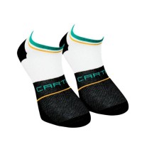 Meias Cartri Adriano Crew Branco Preto 1 Par  Oferta + Barato