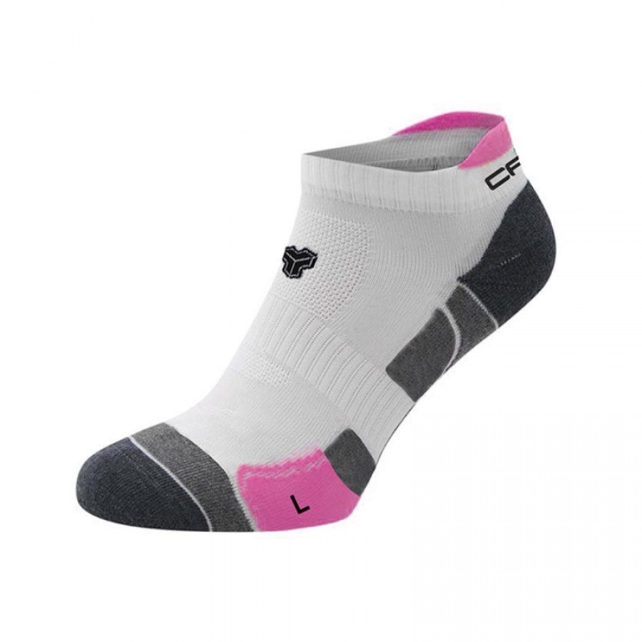 Cartri Axel Crew White Fucsia Socks 1 Pair  Oferta + Barato