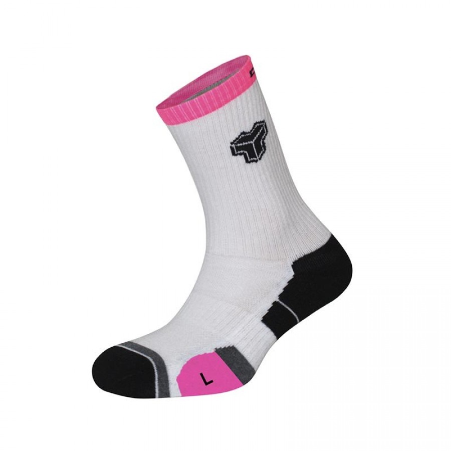Cartri Axel High White Fuchsia Socks 1 Pair  Offer + Cheap