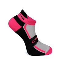 Cartri Slash Crew Blanc Fuchsia Chaussettes 1 Paire  PADELPOINT Cartri Slash Crew Blanc Fuchsia Chaussettes 1 Paire