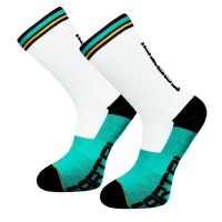Cartri Titus High White Green Socks 1 Pair  Offer + Cheap