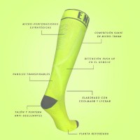 Calcetina Endless SOX Alto Amarillo  Oferta + Barato