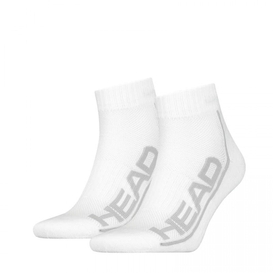 Head Performance Quarter Socks White 2 Pairs