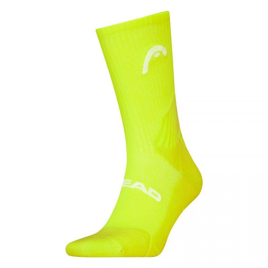 Calcetines Head Performance Tennis Crew Amarillo Fluor 1 Par  Offre - Pas cher