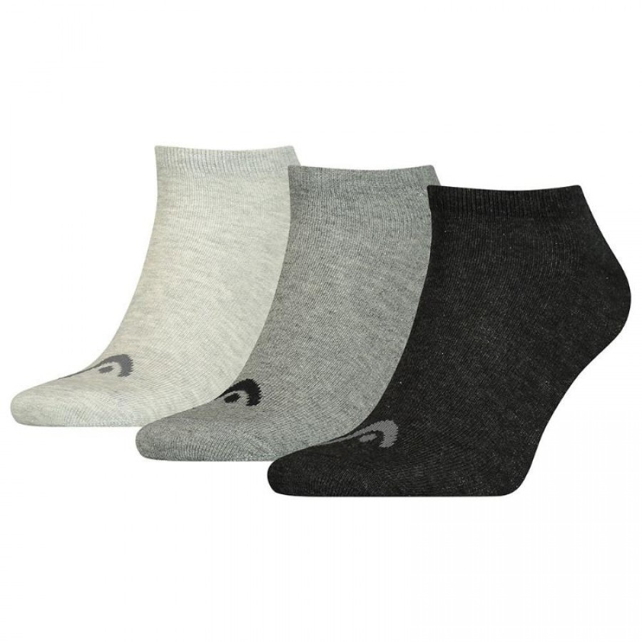 Head Sneaker Socks Grey Combo 3 Pairs