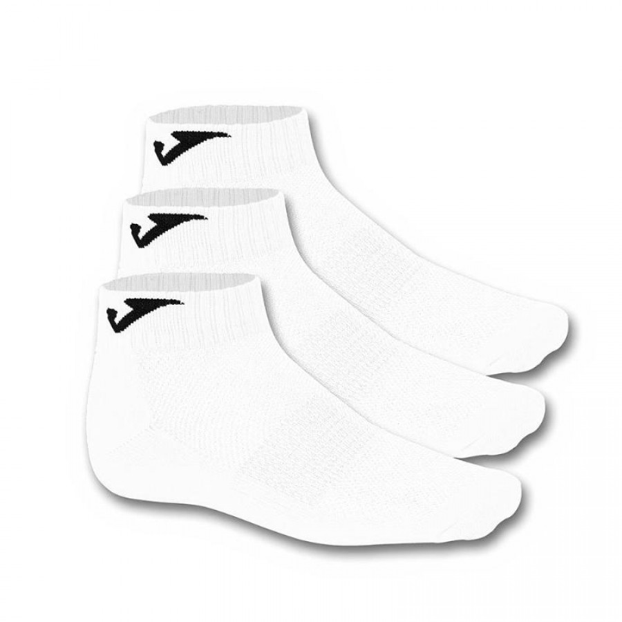 Joma Tornozelo Meias Brancas 3 Pares  Oferta + Barato