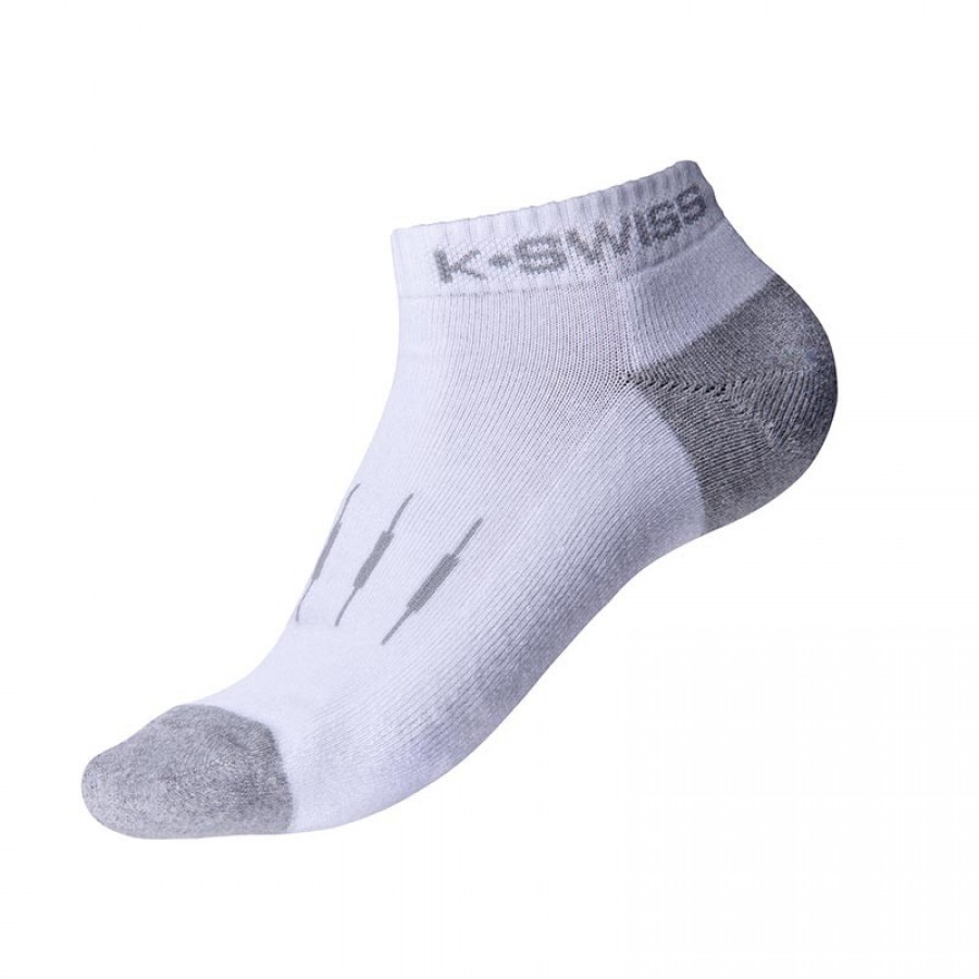 Kswiss All Court White Socks 3 Paire - Barata Oferta Outlet