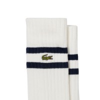 Meias Lacoste High Cut Navy Branco 2 Pares  Oferta + Barato