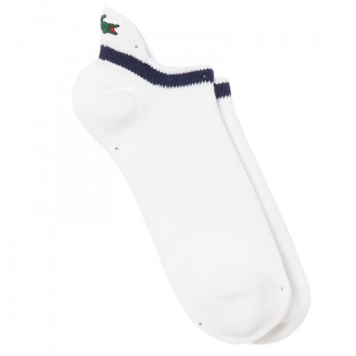 Meias Lacoste Sport Low Cut Marinho Branco 1 Par Meias Lacoste Sport Low Cut Marinho Branco 1 Par