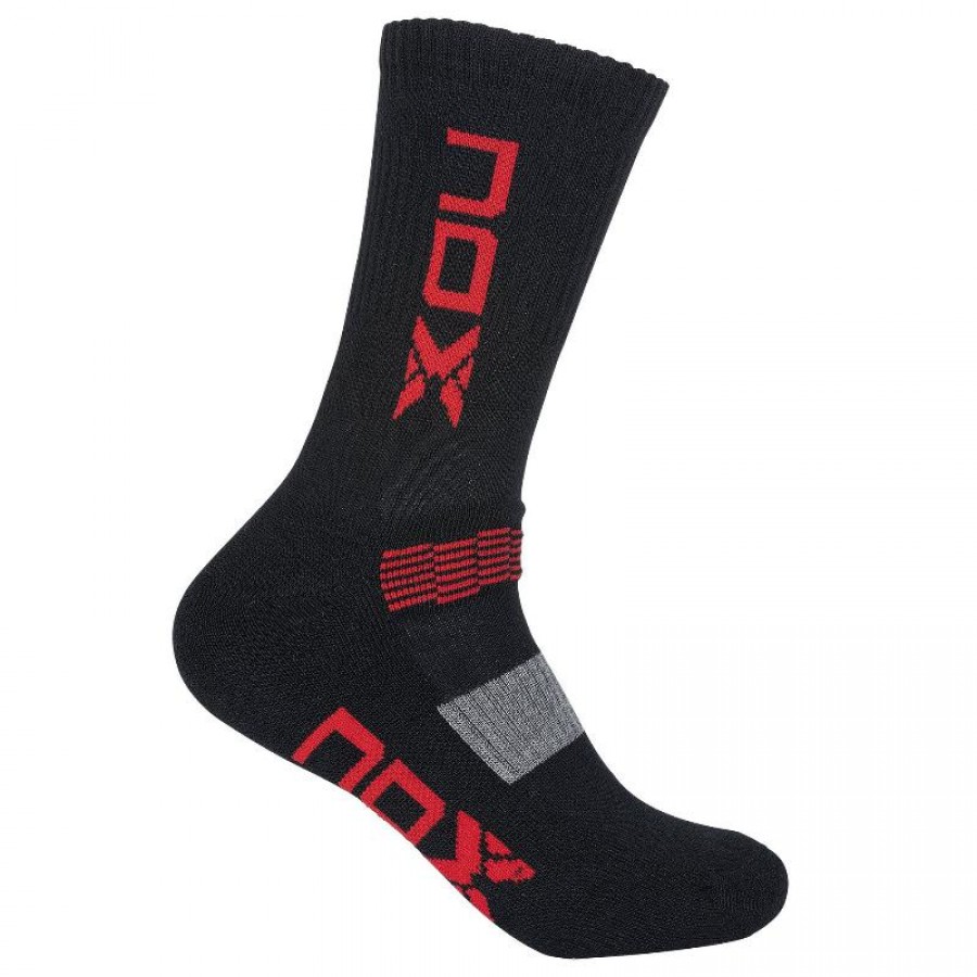 Nox Pro Chaussettes Rouges Noires 1 Paire - Barata Oferta Outlet