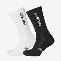 Osaka White Black Socks 2 Pairs