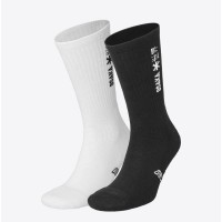 Osaka White Black Socks 2 Pares