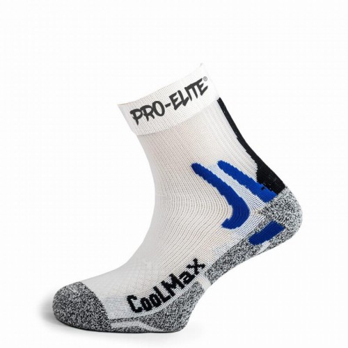 Pro Elite Coolmax Socks White 1 Pair