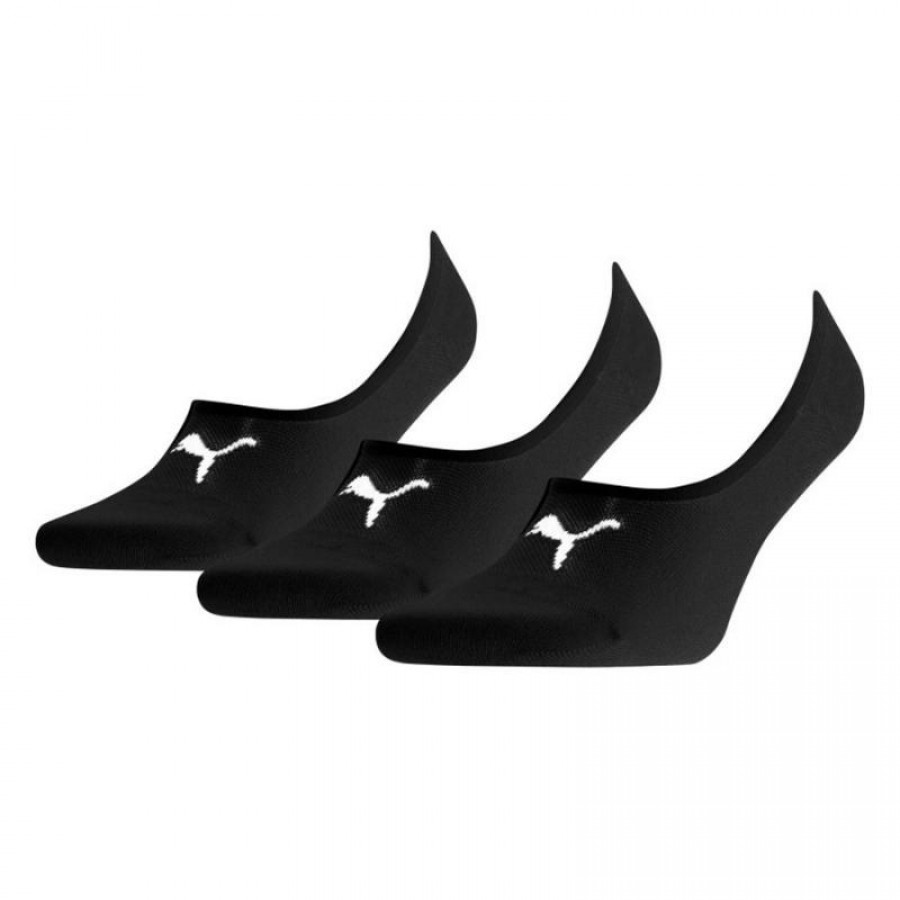 Calcetines Puma Footie Mid Cut Negro 3 pares  Offre - Pas cher