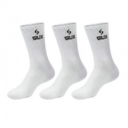 Siux Basic 26 Chaussettes à tige haute blanches 3 paires