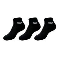 Siux Basic 26 Calzini Corti Neri, 3 paia