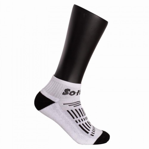 Softee Race Mid-Calf Socks White Black 3 Pairs