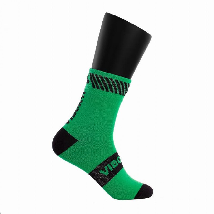 Meias Vibora Kait Mid-Panf Verde Preto 1 par