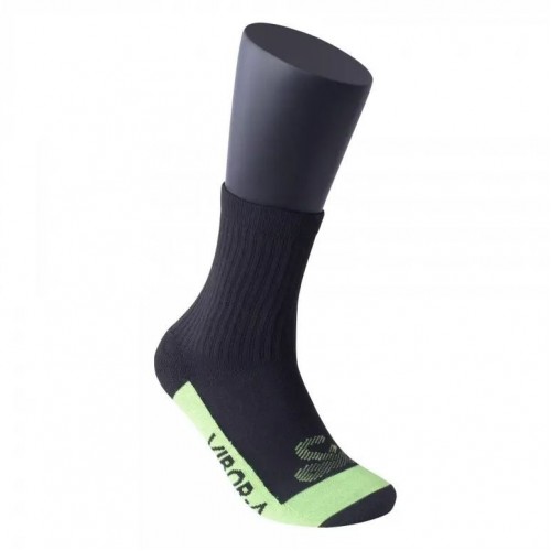 Chaussettes en cuir demi-roseau multicolores jaune noir 1 paire Chaussettes en cuir demi-roseau multicolores jaune noir 1 paire