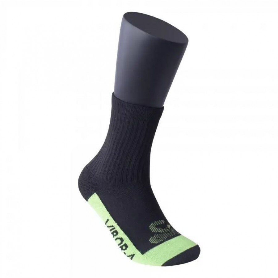 Calcetines Vibora Media Cana Multicolor Negro Amarillo 1 Par