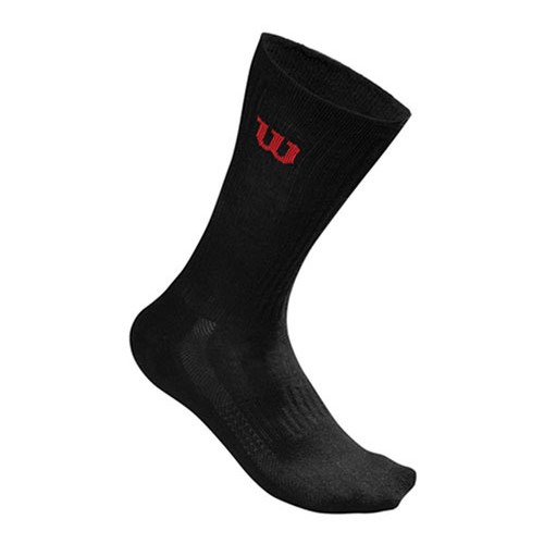 Wilson Crew Chaussettes noires 3 paires Wilson Crew Chaussettes noires 3 paires
