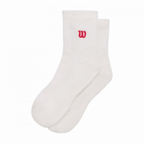 Calcetines Wilson Quarter Length Blanco Rojo 1 Par Calcetines Wilson Quarter Length Blanco Rojo 1 Par