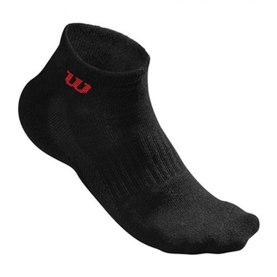 Wilson Quarter Black Socks 3 Pares - Barata Oferta Outlet