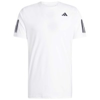 Adidas Club 3 Stripes Blanc Noir T-Shirt  Offre - Pas cher