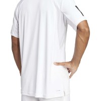 Adidas Club 3 Stripes Blanc Noir T-Shirt  Offre - Pas cher