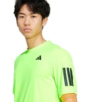 Adidas Club 3 Stripes Lucid Lemon T-Shirt  Offer + Cheap