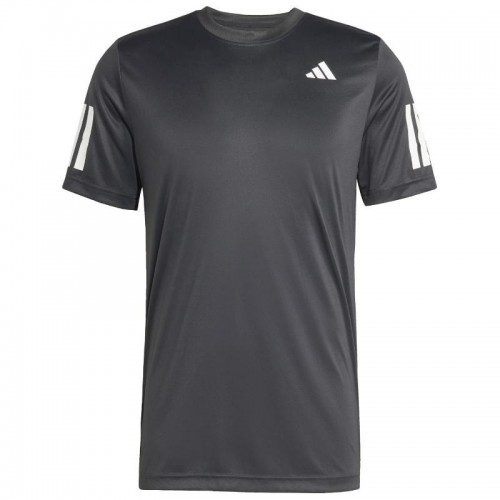 Adidas Club 3 Stripes Black White T-Shirt