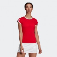 Camiseta Adidas Club 3 Stripes Rojo