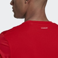 T-shirt Adidas Club 3 Stripes Red - Barata Oferta Outlet