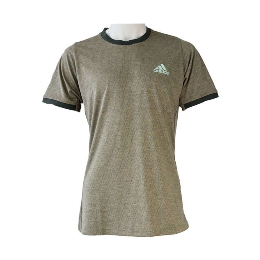 T-shirt Adidas Club Freelift stampata verde scuro