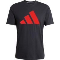 Adidas Essentials Black Red T-Shirt  Offer + Cheap