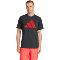 Adidas Essentials Black Red T-Shirt  Offer + Cheap