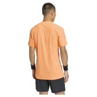 Camiseta Preta Laranja Adidas Freelift