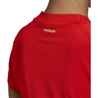Adidas Combina com camiseta feminina escarlate vermelha