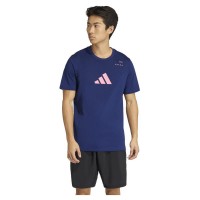 Camiseta Azul Gráfica Padel da Adidas