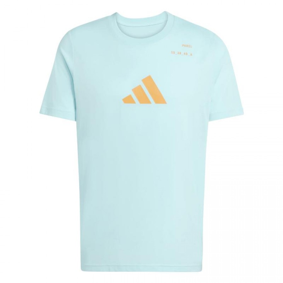 Camiseta Adidas Padel Graphic Azul Celeste