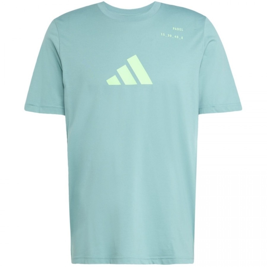 Camiseta Adidas Padel Graphic Verde Azulado  Oferta + Barato