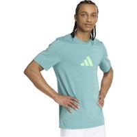 Camiseta Adidas Padel Graphic Verde Azulado  Oferta + Barato