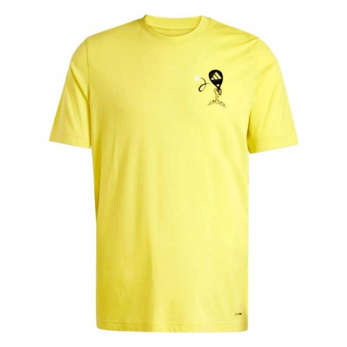 Camiseta Adidas Padel Zone Enxofre Amarelo Camiseta Adidas Padel Zone Enxofre Amarelo