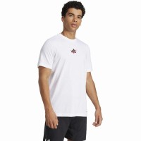 Camiseta Adidas Tennis Happy 3 Balls Graphic Blanco  Oferta + Barato